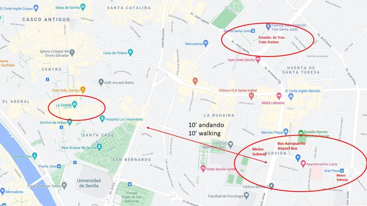 Larra Nervion Subway Tranvia Daire Sevilla Dış mekan fotoğraf